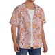 thumbnail image 2 of Balery Beautiful Fox Camisa Casual de Manga Corta con Botones para Hombre, Texturizada, Estilo Cubano, para Playa, Verano-Medium, 2 of 5