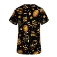 thumbnail image 6 of Mifsaly Womens Scrub Tops Cute Bunny and Egg Print Easter Shirts for Women V-Neck Short Sleeve Nursing Uniforms Doctors Nurse Festival Casual Workwear with Pockets L, 6 of 6