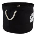 thumbnail image 1 of Design Imports CAMZ12484 Poubelle Ronde en Polyester pour Animaux, Noir - Moyen, 1 of 9