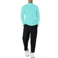 thumbnail image 2 of INSPIRE CHIC Men's Pullover Turtle Neck Long Sleeves Stretchy Slim Fit Tops 40 Mint, 2 of 7