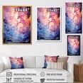 thumbnail image 4 of Designart "Pink Electric Reverie I" Abstract Framed Wall Art - Modern Pink Abstract Collages Entryway Framed Wall Art, 4 of 6