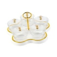 thumbnail image 5 of Divided Dried Fruit Plate Dried Fruit Snack Serving Plate Kitchen Storage Jar Five Compartments for Dining Room, 5 of 9