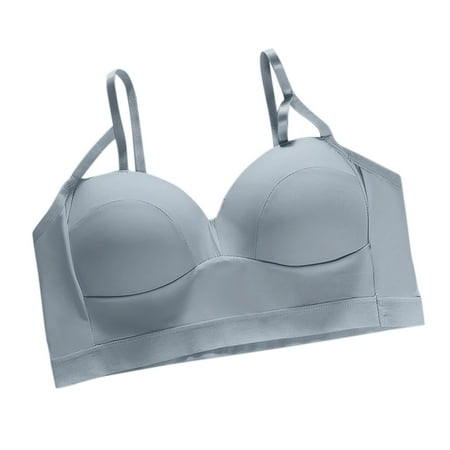 Jgppe Women s Push up Bra Fashion Deep Cup Support Belly Hide Wirefree Full Coverage Longline Everyday Bra