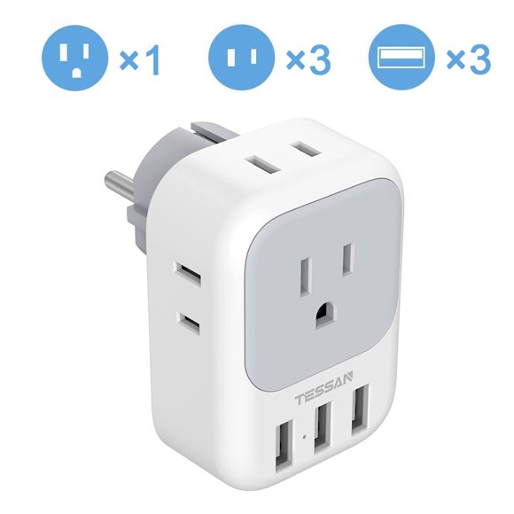 Iceland Travel Power Adapter