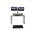 thumbnail image 6 of Rocelco 37.5" Adjustable Height Standing Desk Converter with Anti Fatigue Mat Sit Stand Up Riser, 6 of 10