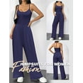 thumbnail image 2 of Ekouaer Jumpsuits for Women Sleeveless Spaghetti Strap Womens Jumpsuit One Piece Wide Leg Summer Romper With Pockets Beach Vacation Outfits 2026, 2 of 6