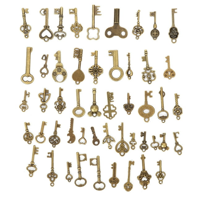 Skeleton Keys Pendants, Key Decor, Decorative Key Holder Decorative Keys Antique For DIY Jewelry Home Decoration Clothing Decoration Key Decoration