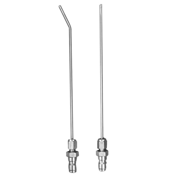 High-pressure needle nozzle easily cleans crevices in appliance and garden areas