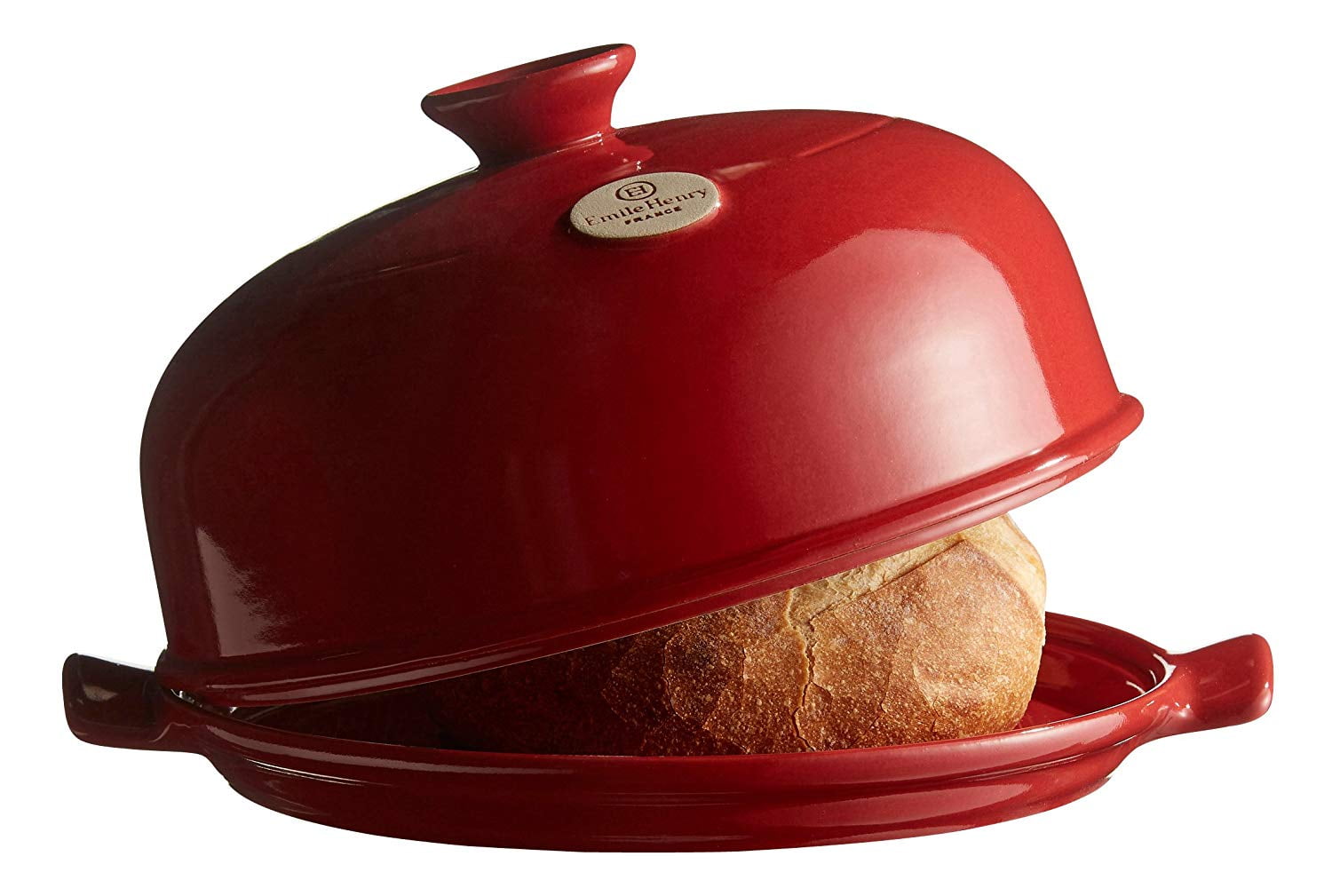Emile Henry Bread Loaf Baker - 9.4 X 5 Inches, Made In France, Burgundy Ceramic