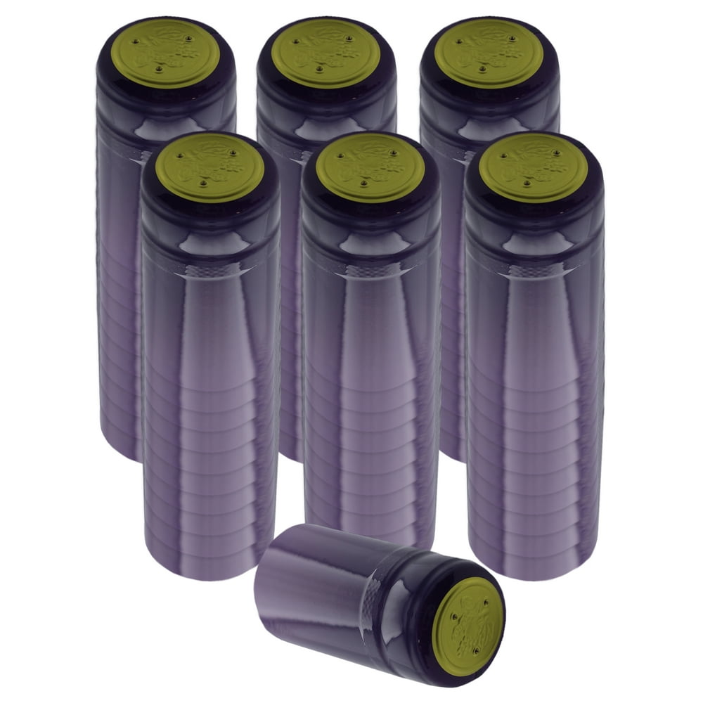 PVC Heat Shrink Capsules With Tear Tabs For Wine Bottles 60 Count
