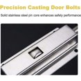thumbnail image 3 of 4 Piece Spring Loaded Automatic Sliding Latch, Stainless Steel Sliding Door Latch, Barrel Sliding Latch Lock, Door Barrel Bolt for Bathroom, 3 of 5