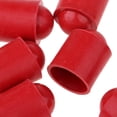 thumbnail image 3 of Almencla 10 Count Pool Billiard Cue Tip Rubber Protector Snooker Stick Guard Black Red, 3 of 8