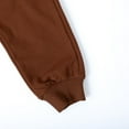 thumbnail image 5 of HILEELANG Toddler Boys Cotton Jogger Sweatpants 3 Pack, Red Brown Green Soft Elastic Waist Playwear Sport Pants with Pockets, Sizes 3Y, 5 of 8
