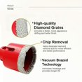 thumbnail image 5 of Professional Diamond Drill Bit Vacuum Brazed, Performance Hollow Hole Cutter For Porcelain Ceramic Granite Stone, 68mm Diameter, 60mm Total Length, M14 Thread, 1 Piece, 5 of 5
