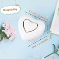 thumbnail image 3 of Heart Shaped Engagement Ring Box, Led Ring Box, Jewelry Box, Wedding Ring Box, Proposal, White, 3 of 4