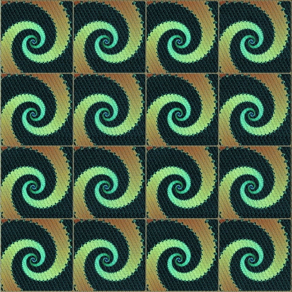 Ahgly Company Machine Washable Indoor Square Transitional Green Area Rugs, 5' Square