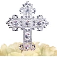 thumbnail image 2 of Silver Rhinestone Cross Cake Topper Elegant Religious Cake Decoration, 2 of 12