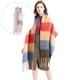 thumbnail image 3 of Mujeres Winter Winter Bufanda Larga Wrap Shawl Plaid Knit Bufanda Cape Light Pink 1 Sunnimix Bufanda de tela escocesa de invierno, 3 of 7