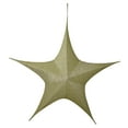 thumbnail image 1 of Northlight Foldable Tinsel Christmas Star Outdoor Decoration - 44" - Gold Finish, 1 of 4