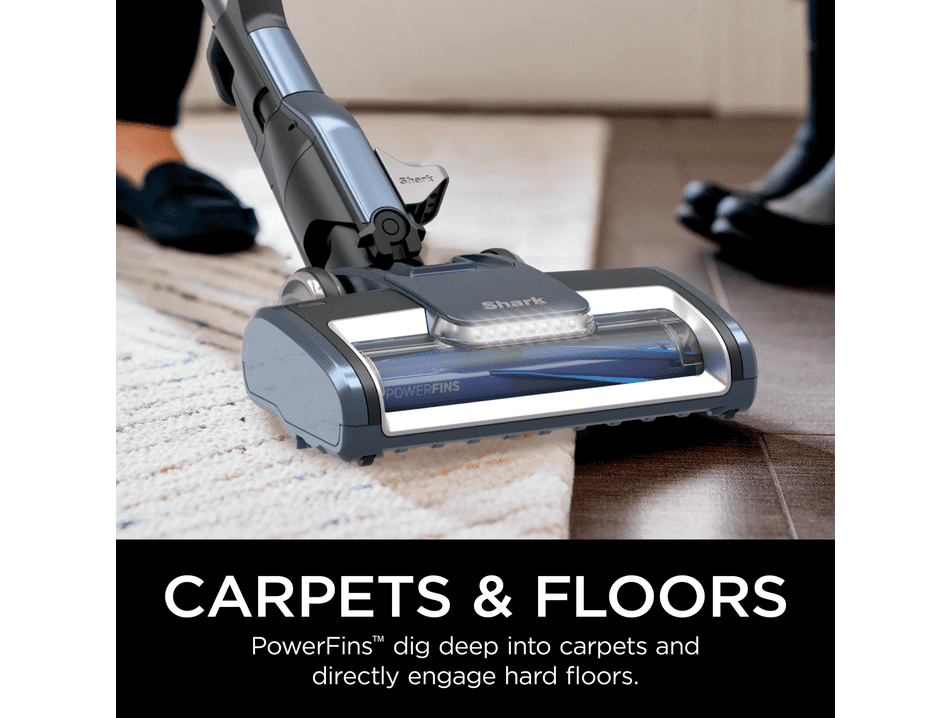 Shark UltraLight Pet Pro Corded Stick Vacuum, Carpet and Hardfloors, Pet Friendly, PowerFins, Removable Handheld, HZ600 Blue