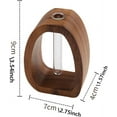 thumbnail image 4 of ABCISI Cat Whisker Holder, Petite Glass Cat Whisker Collector & Mini Decorative Vase, Ideal as Pet Keepsake Box or Loss of Cat Sympathy Gift, Tiny Vase for Home Decor (Desktop-Walnut), 4 of 7