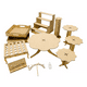 thumbnail image 1 of Mobiliario Fiesta Kit Candy Bar Mdf Mesa De Postres Dulces, 1 of 9