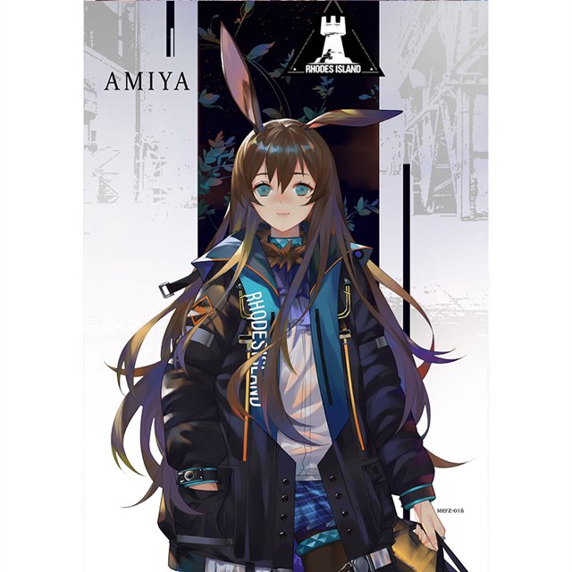 Póster Arknights Texas & Skadi Retro Vintage A3 Iron 150 g