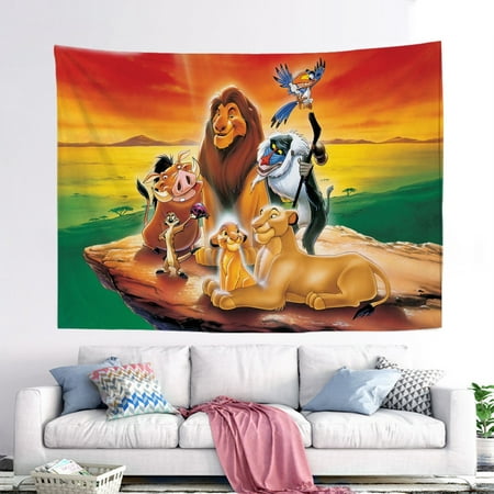 Image of Lion King Backdrop Fashion Background for Birthday Souvenir Gifts (78.74x59.05inch/200x150cm)