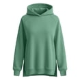 thumbnail image 4 of Trwkzve Long sleeve Hoodie Womens With Hood Sweatshirts Mint Green M, 4 of 7