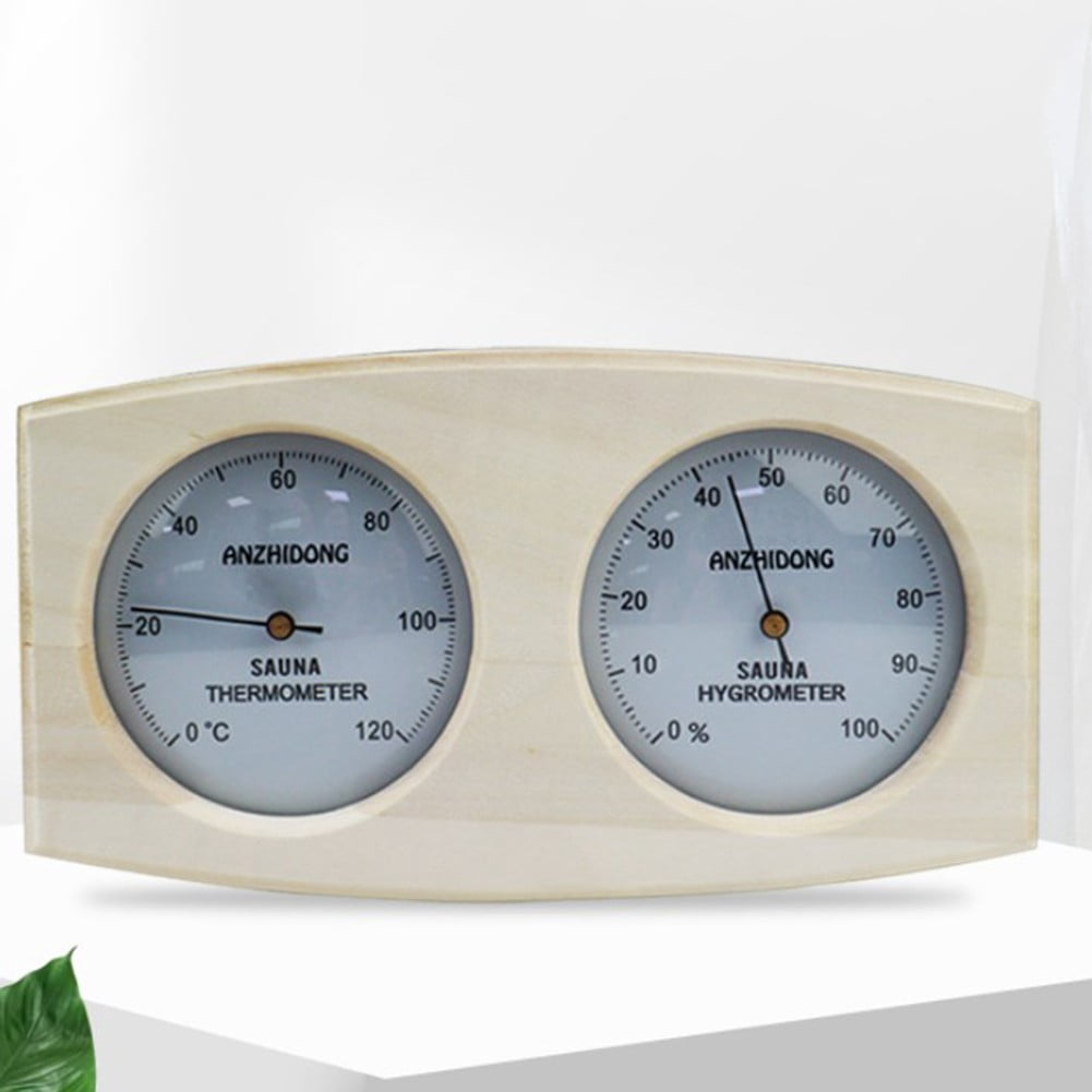2 In 1 Wooden For Sauna Room Thermometer Hygrometer Steam Temperature Hygrometer