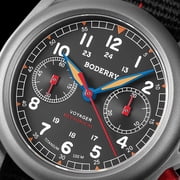 BODERRY Titanium Mechanical Chronograph Field Watches Wristwatch 100M Waterproof New Clock Military Watch for Men