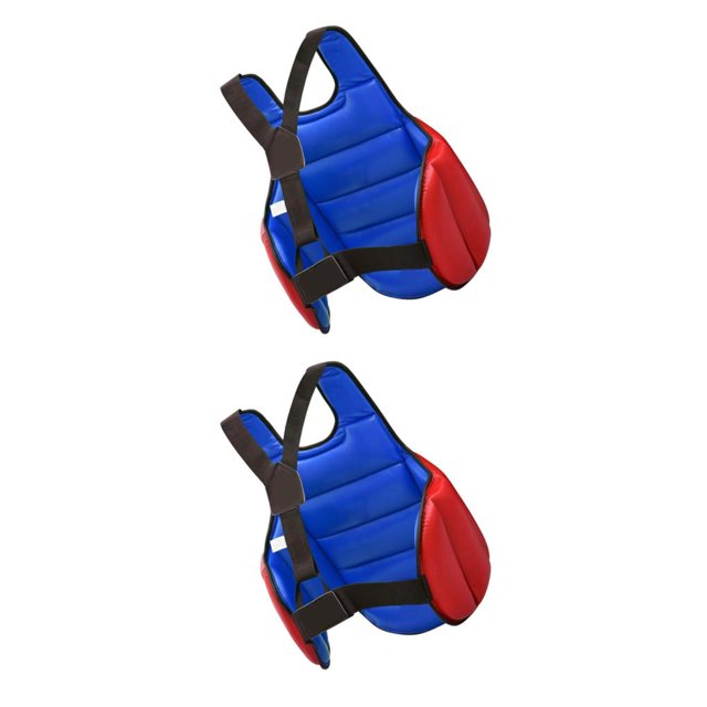 Soidarity Protector Durable Chaleco De Taekwondo Y Karate Protector De Pecho Aplicación Protector De Boxeo Y Pecho Cómodo Y Rojo XS rojo azul XS 2Conjunto
