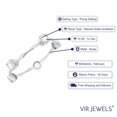 thumbnail image 3 of Vir Jewels 12 CTTW Green Amethyst Bangle Bracelet Brass with Rhodium Plating 10 MM Round Female Adult, 3 of 5