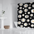 thumbnail image 2 of Waterproof Cute Boho Daisy Shower Curtain 72x72 Inch Boho Style Polyester Unique Shower Curtain for Bathroom Hotel Home Decor with 12 Plastic Hooks, 2 of 5