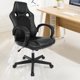thumbnail image 1 of Silla para Juegos, Silla de Oficina Alta, Cuero de PU, Base Giratoria de Altura Ajustable con Curva de Soporte Lumbar Natural, Negro esquí esquí Gafas de esquí, 1 of 5