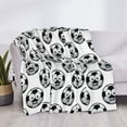 thumbnail image 3 of Rateoe Happy Soccer Pattern Flannel Throw Blanket, Ultra-soft Blanket for Bed, Couch, Car, Hypoallergenic Anti-pilling blanket-80"x60"(Horizontal), 3 of 6