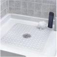 thumbnail image 5 of Alfombra de ducha Alfombra de baño antideslizante cuadrada con máquina de baño Estera con orificio de drenaje antimoho, alfombra de baño (Blanco), 5 of 5