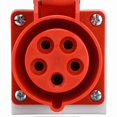 thumbnail image 5 of Heavy-Duty Power Socket CEE Red Brass Surface Mount IP44 220-380V 240-415V, 5 of 5