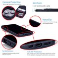 thumbnail image 5 of Dockem iPhone 13 Pro Wallet Card Case; Built-in Metal Plate for Magnetic Mounting, 2 Card Holders, Silicone Exec M2T [Black/Black], 5 of 10