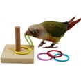 thumbnail image 1 of Juguetes para pájaros, juguetes de mesa para trucos de pájaros, entrenamiento de baloncesto, apilamiento de anillos de color, juguetes para masticar loros, juguetes para forar, juegos educativos,, 1 of 7