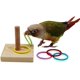 thumbnail image 1 of Juguetes para pájaros, juguetes de mesa para trucos de pájaros, entrenamiento de baloncesto, apilamiento de anillos de color, juguetes para masticar loros, juguetes para forar, juegos educativos,, 1 of 7