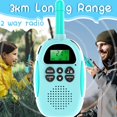 thumbnail image 5 of Walkie Talkie para niños Brillar recargable 16 canales con linterna azul, 5 of 5