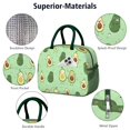 thumbnail image 4 of Reusable Avocado Lnsulated Lunch Bag for Women & Men-Leakproof Water-Resistant Cooler Tote,Large Capacity(10.6x8.7x6.3in)for Work,Office,Travel,Picnic,Beach., 4 of 7