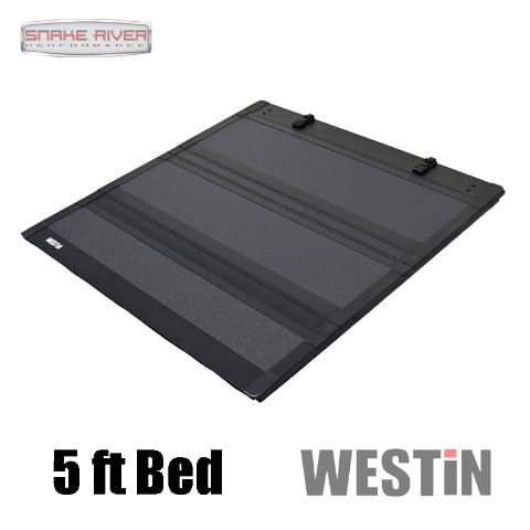 Westin 2024 Toyota Tacoma 2WD/4WD 5ft. Bed Hard Tri-Fold Tonneau Cover - Black