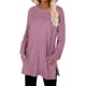 thumbnail image 1 of Suéteres para Mujer Manga Larga Cuello Redondo Color Sólido Tops de Moda Xemadio WRMH-137-8, 1 of 5