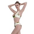 thumbnail image 6 of Picia Vintage Bike Flower Butterfly Women's High Waisted Bikini Scoop Neck Swimsuit Two Pieces Bathing Suit-X-Large, 6 of 8