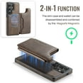 thumbnail image 6 of ELEHOLD Magnetic Wallet Case For Samsung Galaxy S25,2-in-1 Mag Safe Case with Removable Card Holder, Kickstand Shockproof Protection Cover For Samsung Galaxy S25,Coffee, 6 of 10