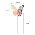 thumbnail image 2 of Soumake 10Pcs Butterflies Cake Decoration Golden Pink Insert Card Creative Birthday Wedding Party Dessert Table Decor 3D Cake Topper Party Supplies Household, 2 of 8