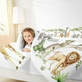 thumbnail image 4 of Castle Fairy Kids Lion Giraffe Elephant Full Size Comforter Sets,Wildlife Bedding Sets, 4 of 8