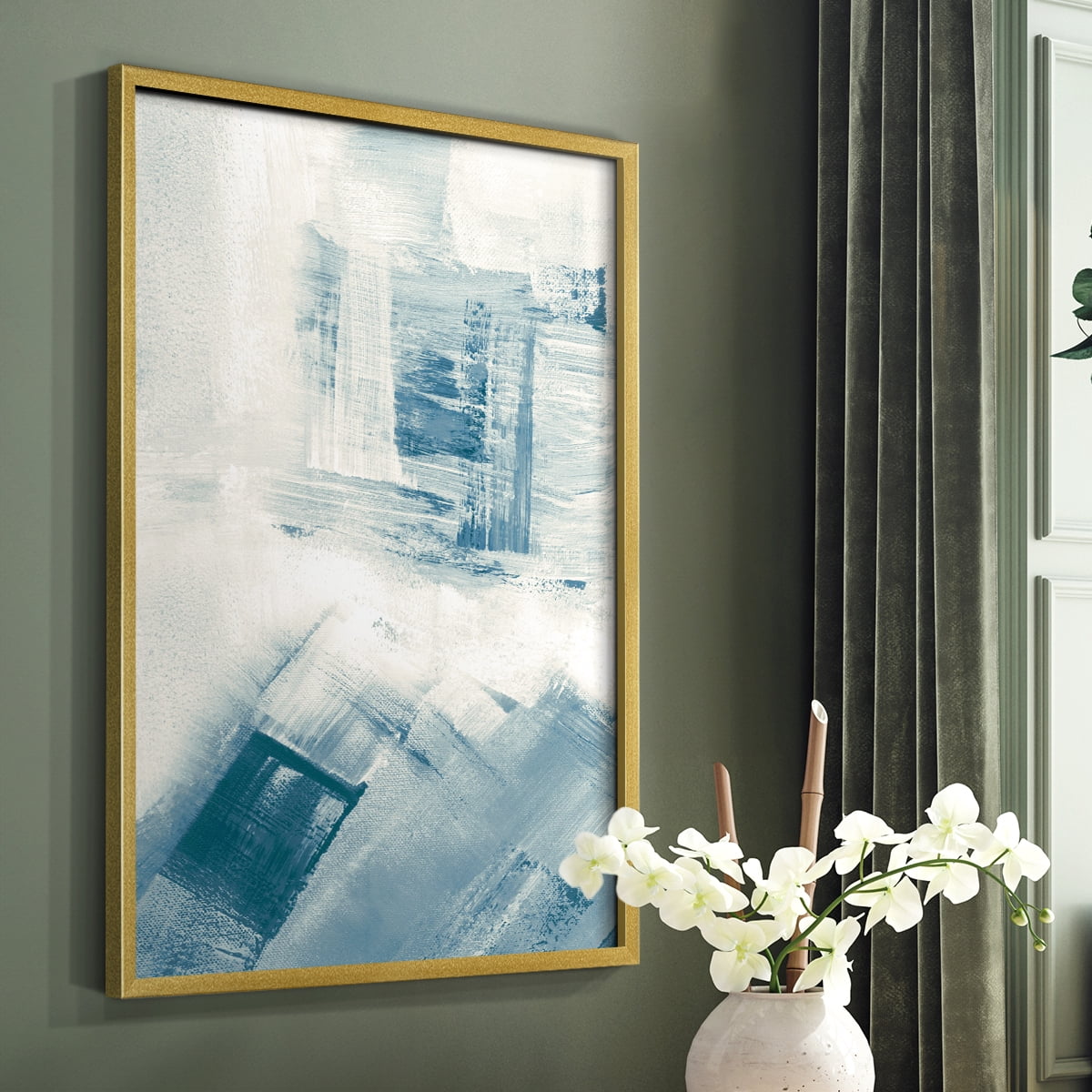 Wind Blown II Framed Print - Solid Wood in Single Picture Frame Solid Wood 2 Framed Print